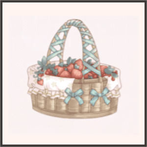 いちごの籠（ミント）