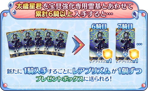 6騎目以降はレアプリに変換