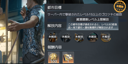 資源地レベルは都市情勢やエリアで決まる