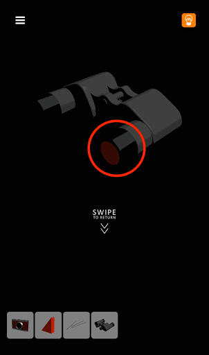 脱出ゲーム非常階段_5階_タップしてスイッチを入手する