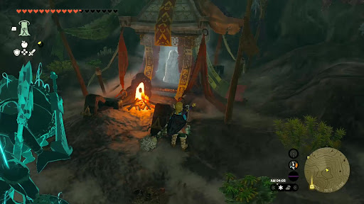 氷を溶かして宝箱を開ける