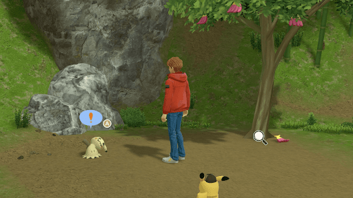 鏡をミミッキュに渡す