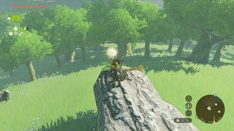 攻撃して綿毛が着地するまでに調べる