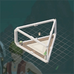 三角の部屋(家具付き)