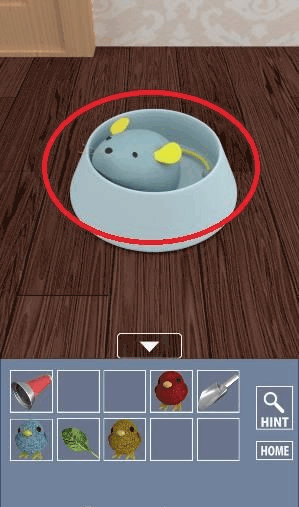  インコ脱出2_電池を懐中電灯に使用