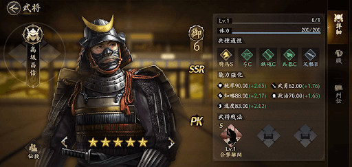 シーズン4から登場する武将