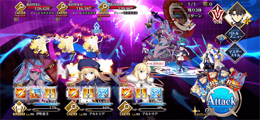 fgo-深淵強敵 舞い踊る敵（ゼータ）を攻撃1戦