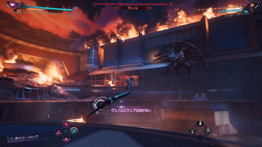 飛んでいる間は遠距離攻撃を投げ返す