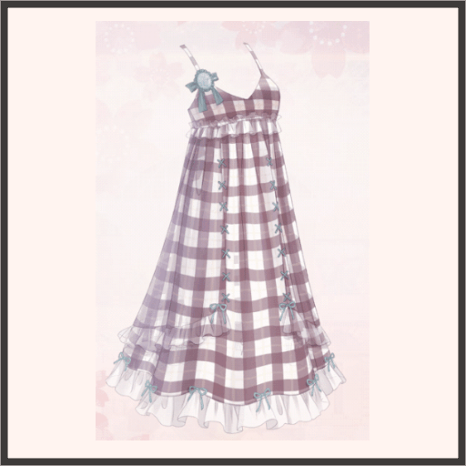 格子のワンピース