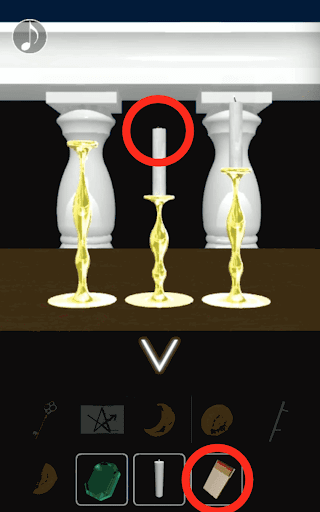 月の見える城からの脱出_ベランダの上