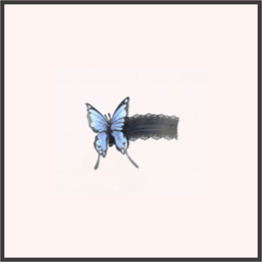 蝶のガーター-夜