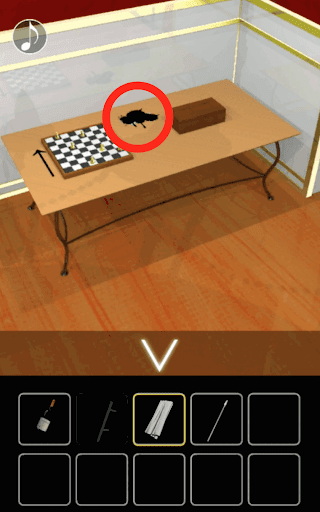 月の見える城からの脱出_赤ソファの上の箱の解読