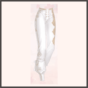 金糸の紋（白）