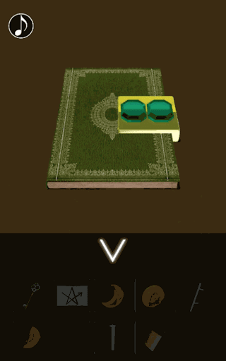 月の見える城からの脱出_ベランダの上