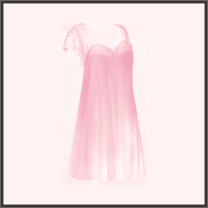 シルクのネグリジェ（桃）