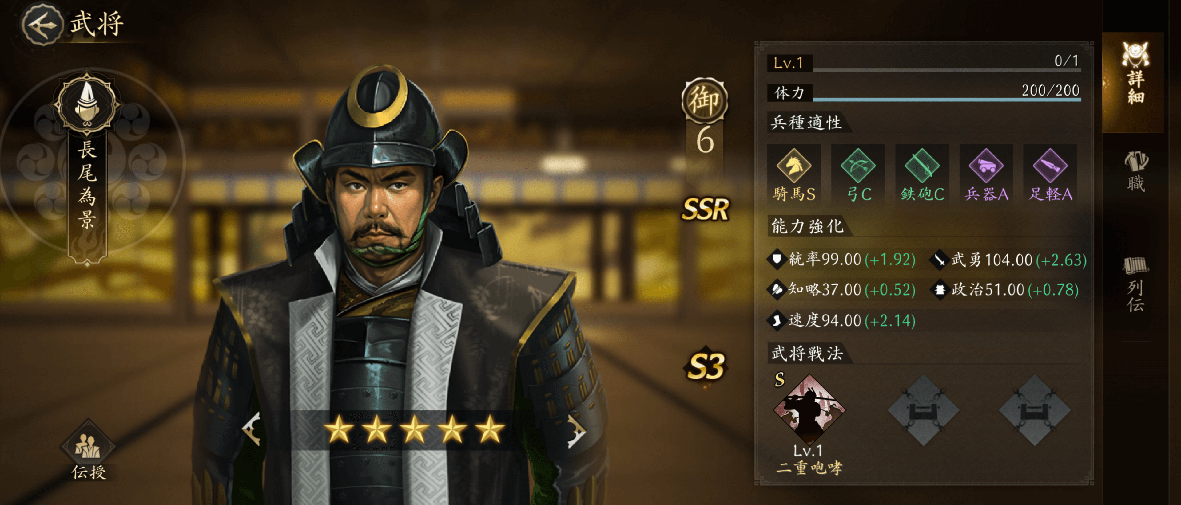 シーズン3から登場する武将