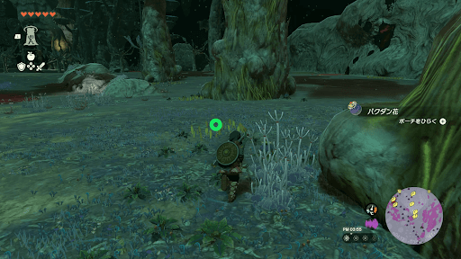 地下マップの各地で拾う