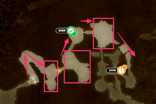 ヴァルキリーエリュシオン_あなたへ捧げる花2_目的地へのマップ1