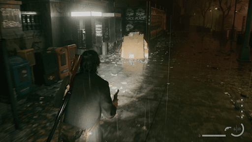 パーラメントタワーに近づいて電話に出る