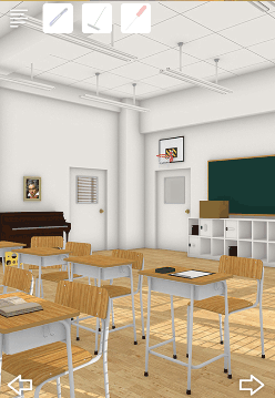 Schoolしょんぼりチャーリーと不思議な教室_墨汁