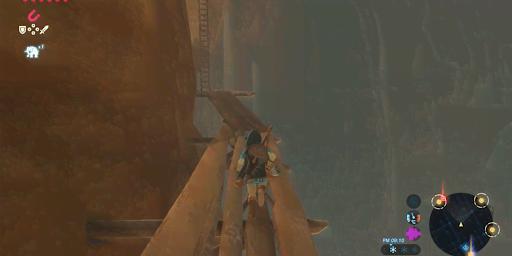 BotW_足場を伝って塔を目指す