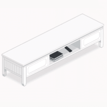テレビボード・白