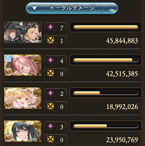 モニカイルノート編成_ダメージ