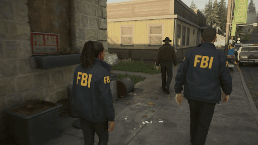 保安官事務所へ向かう