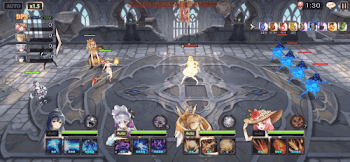 「挑戦の塔78階のバトル画面」