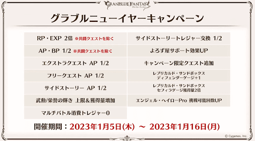 ニューイヤーキャンペーン