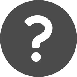 ハテナの白抜きアイコン