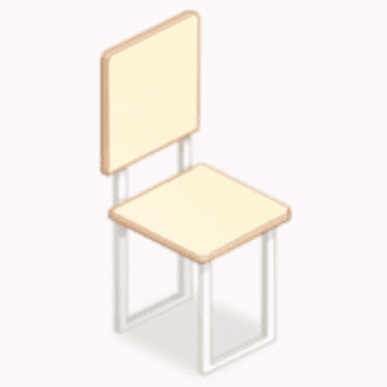 シンプルチェア・クリーム