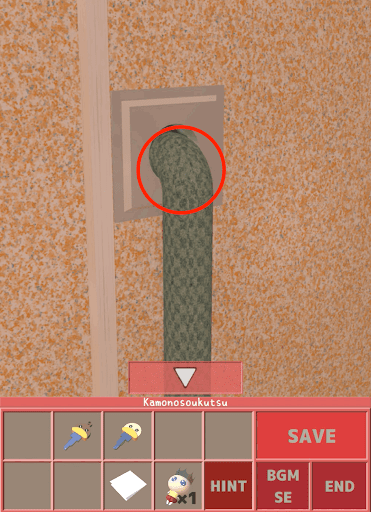 Nunukosgatherings_2階_出入口_ロープ_ロープをタップ