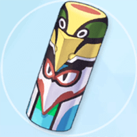 修復済みのトーテムポール