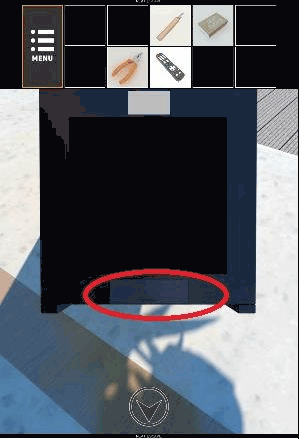 湖畔の別荘からの脱出_缶切り