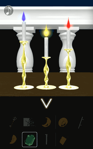 月の見える城からの脱出_ベランダの上