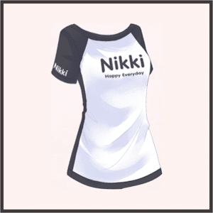 NIKKIのTシャツ(黒)