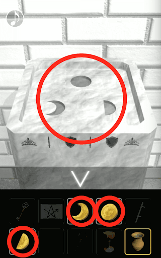 月の見える城からの脱出_月の石