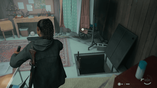 地下室に入りクリッカーを調べる