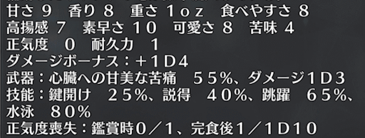 fgo-チョコの鍵　フレーバーテキスト