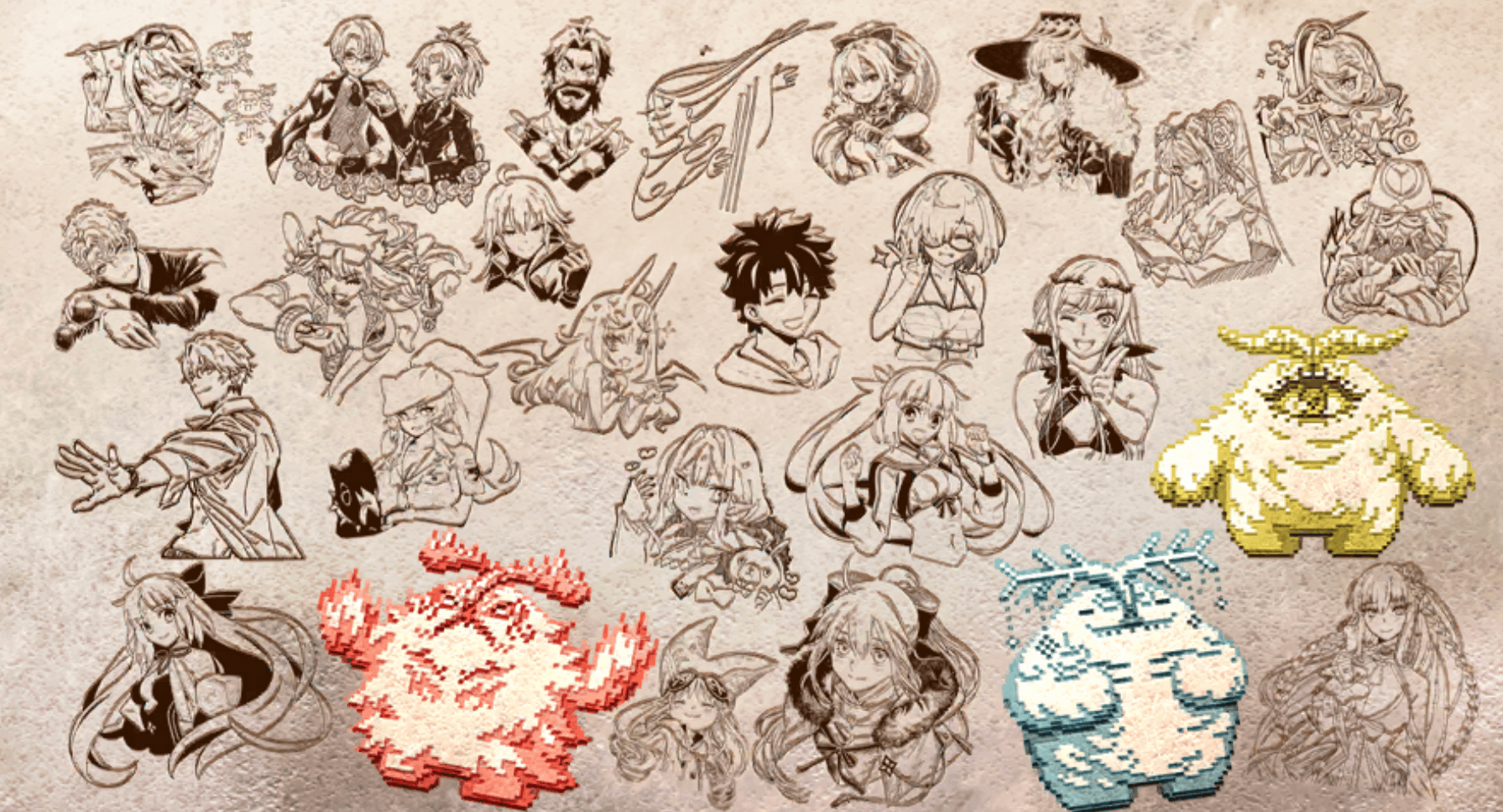 fgo-壁画イラスト