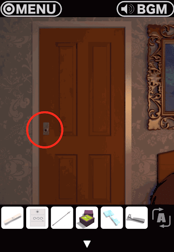 RESORT4黄昏クルーズへの脱出_扉の左側を拡大する