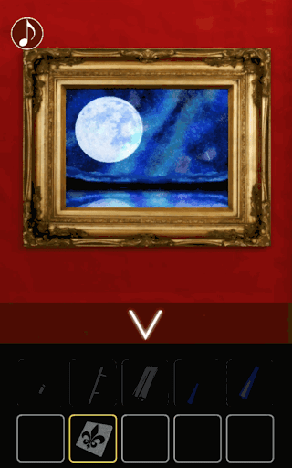 月の見える城からの脱出_トランプのマーク