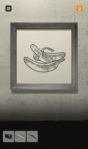 脱出ゲーム非常階段_3階_バナナの絵に黄色いマーカーを使用する