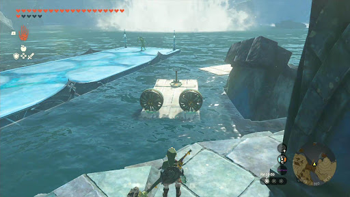 青い石材_ボートのバランス