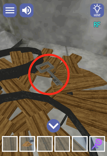 ドラゴンと魔法使いの住む塔_屋上_鍵を入手して左側に移動する