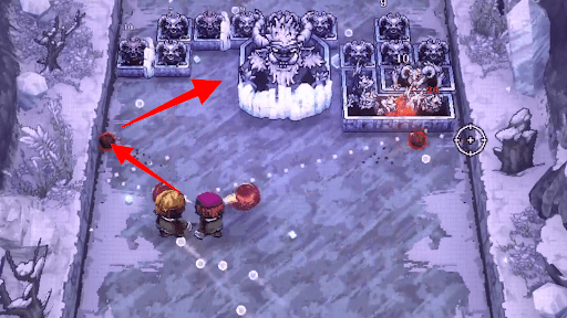 Ball x Pit_氷の盾がない側からボールを当てよう