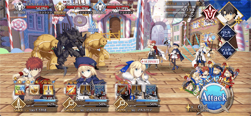 fgo-ゴーレムハント_バトル