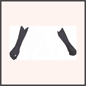 シルクの手袋（黒）