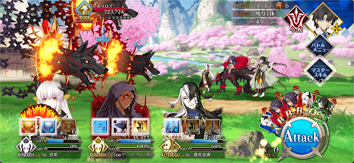 fgo-ケルベロスハント_バトル